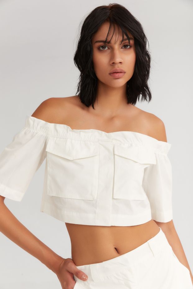 The Parfait Cropped Top White