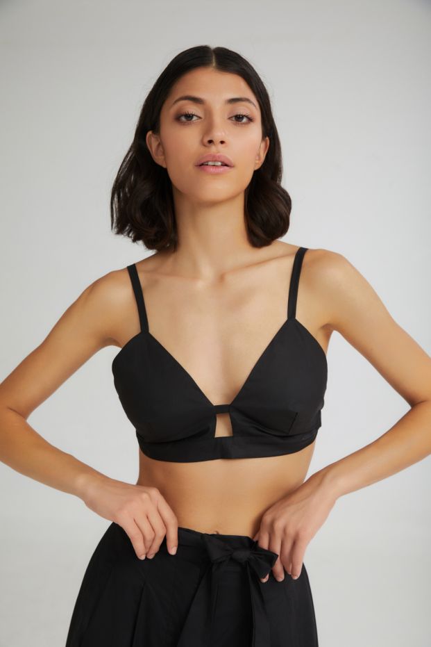 The Pistachio Bustier Black