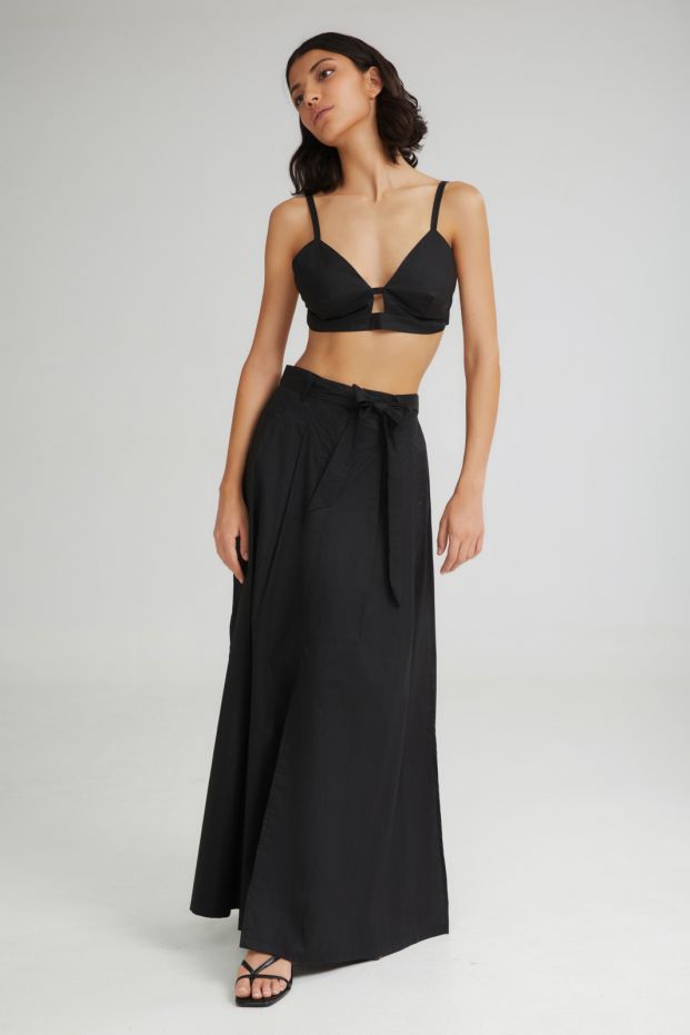 The Pistachio Skirt Black