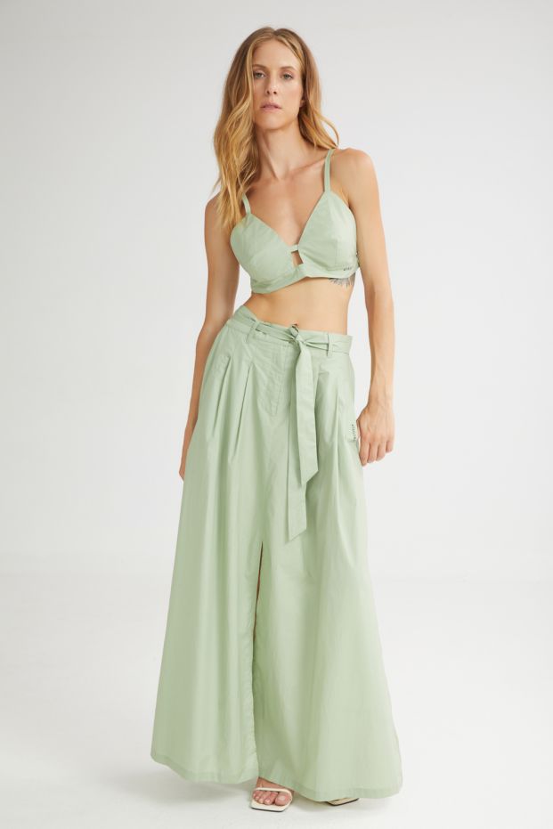 The Pistachio Skirt Khaki