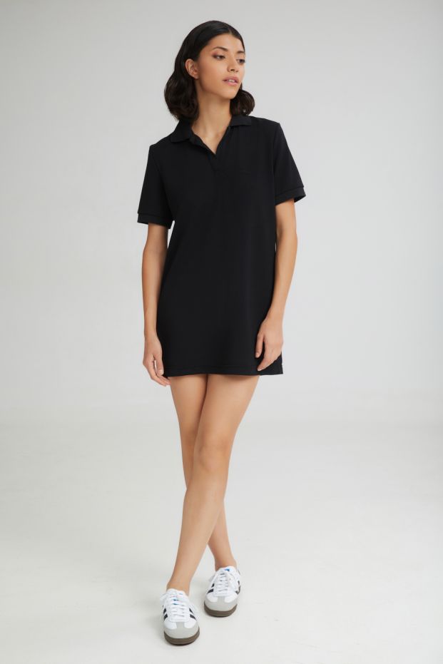 The Popsicle Polo Dress Black