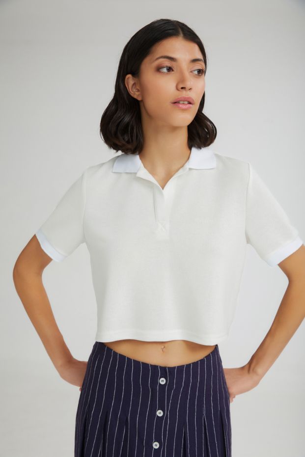 The Popsicle Polo Top White