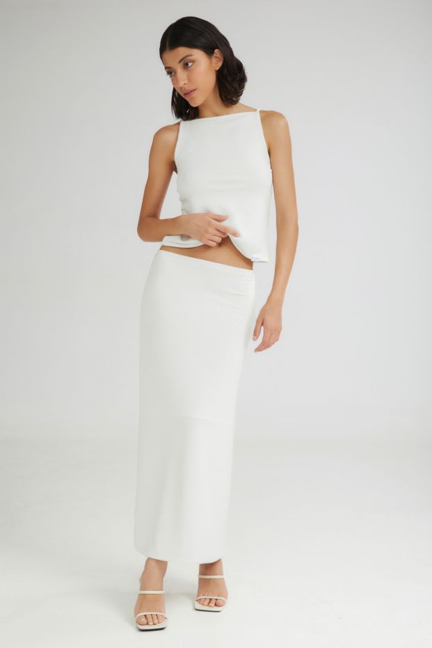 The Popsicle Skirt White