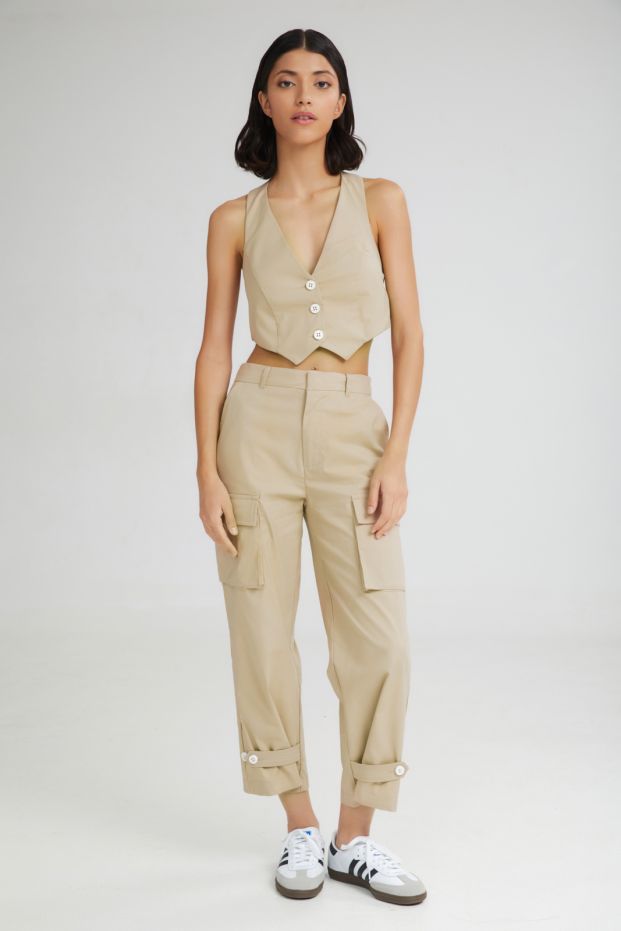 The Scoop Cargo Pants Beige