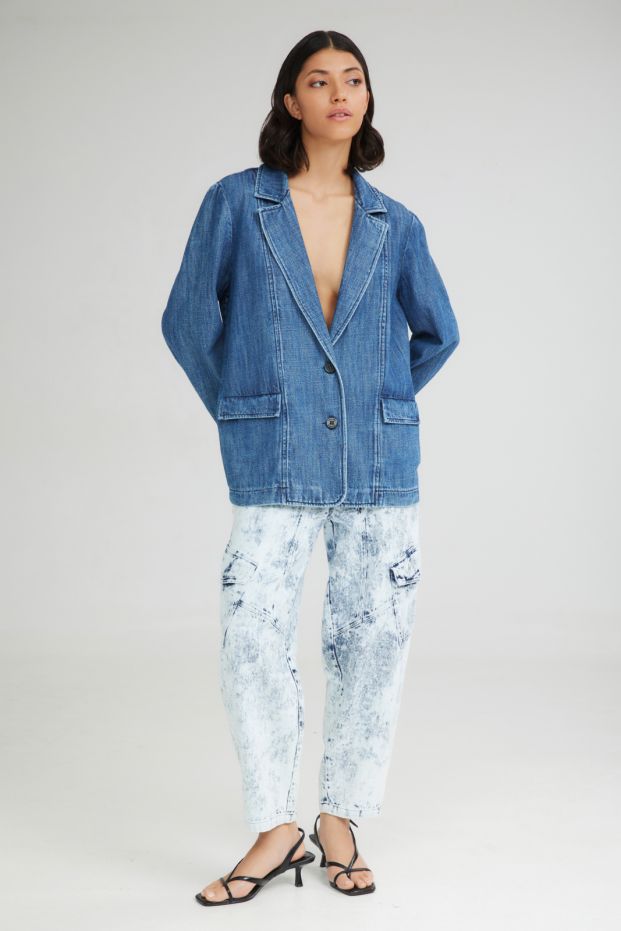 The Soft Serve Blazer Denim