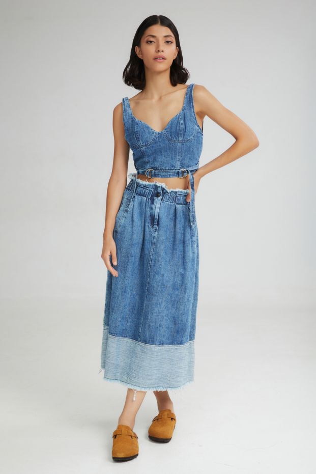 The Soft Serve Bustier Denim