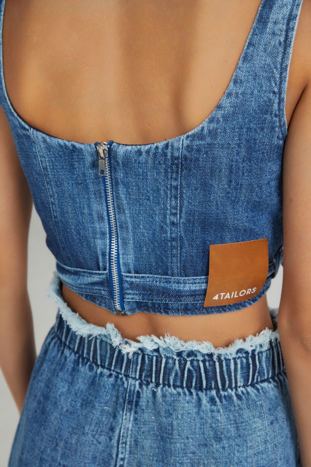 The Soft Serve Bustier Denim