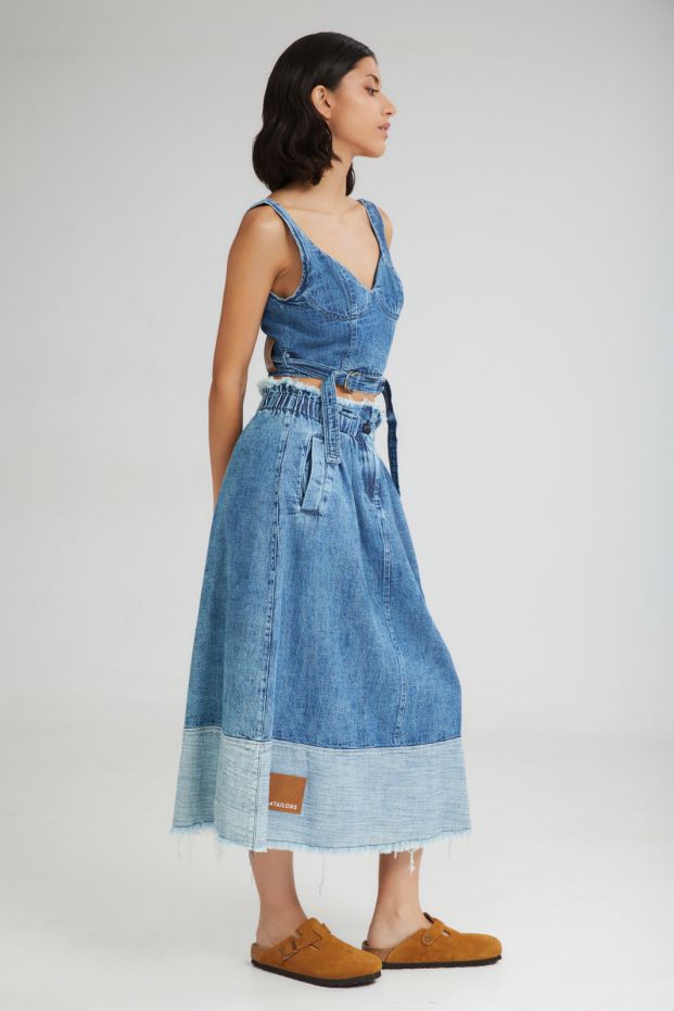 The Soft Serve Skirt Denim