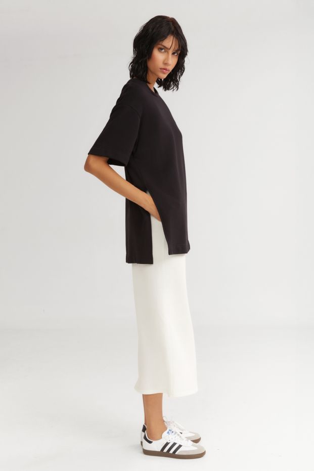 The Sorbet Long Top Black