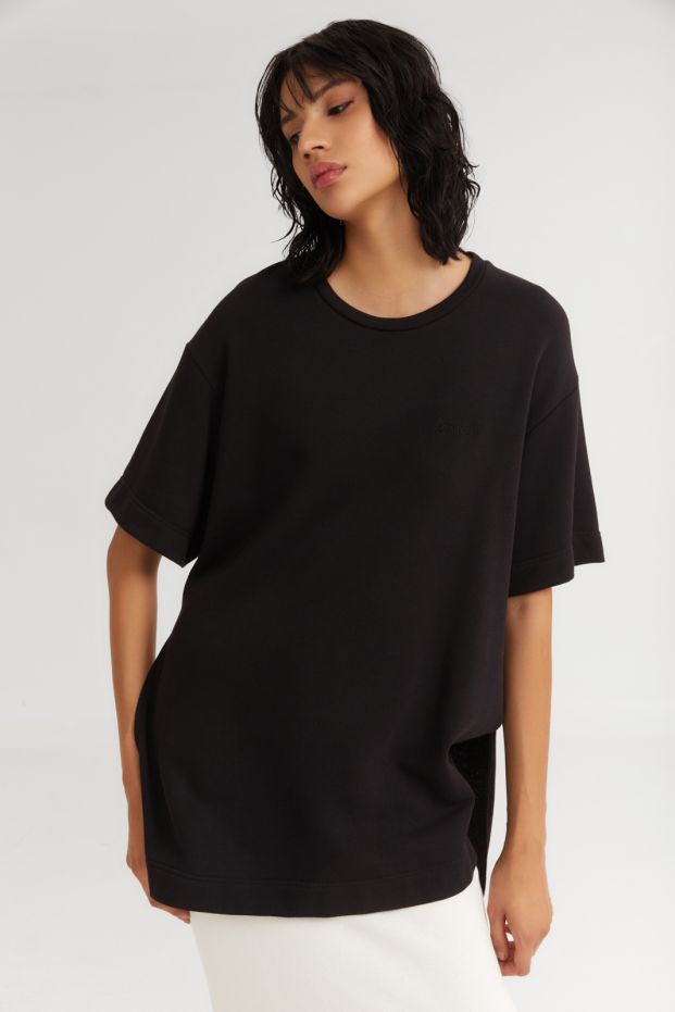 The Sorbet Long Top Black