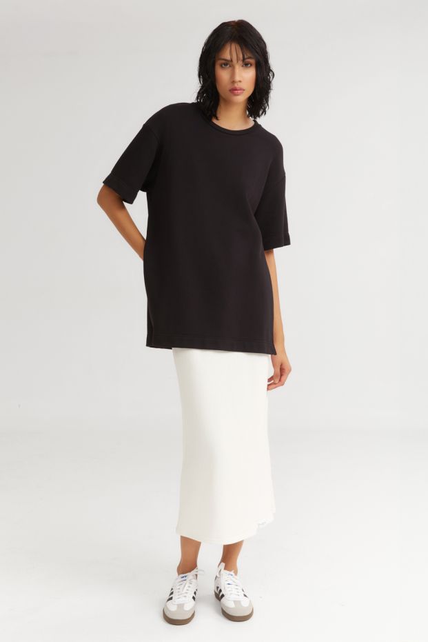 The Sorbet Long Top Black