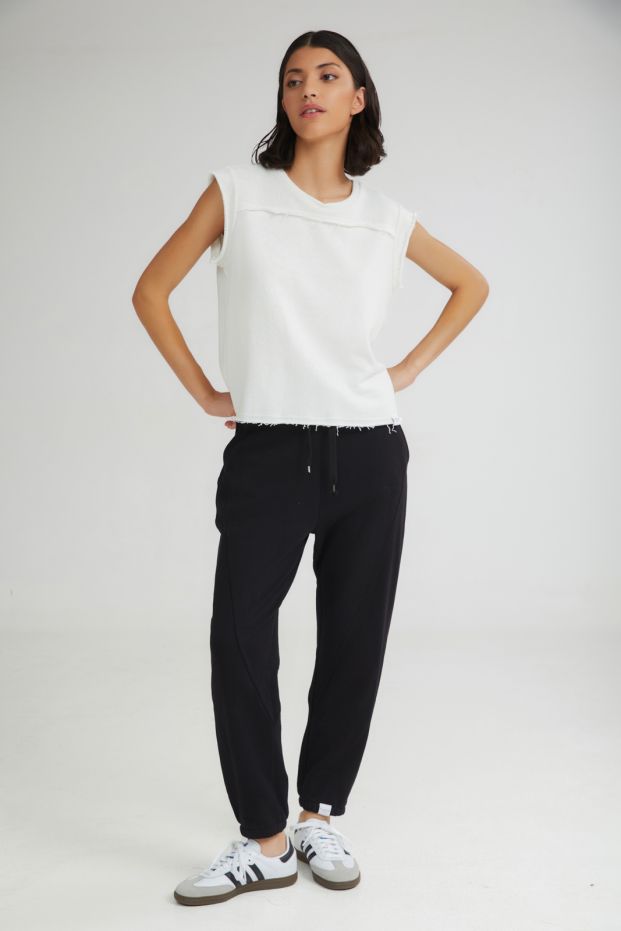 The Sorbet Sleevless Top White