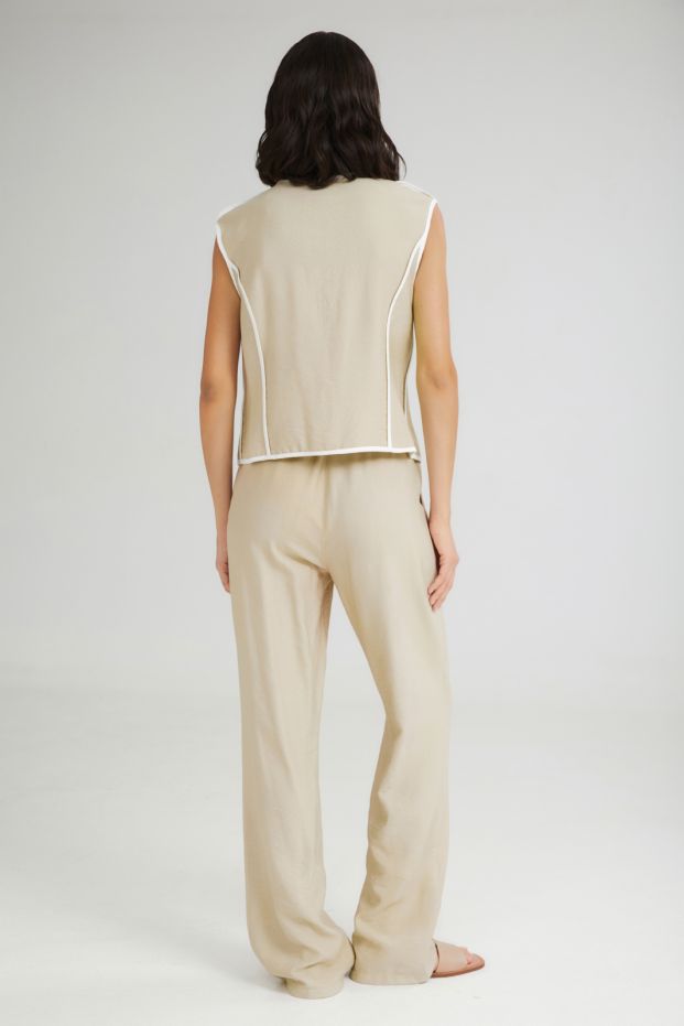 The Sundae Straight Pants Beige