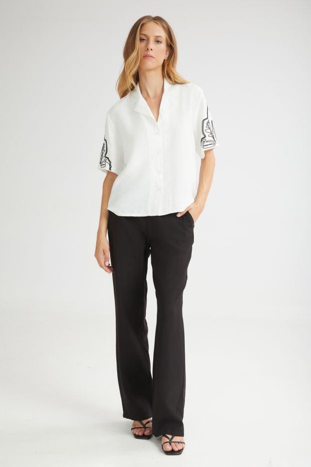 The Sundae Straight Pants Black