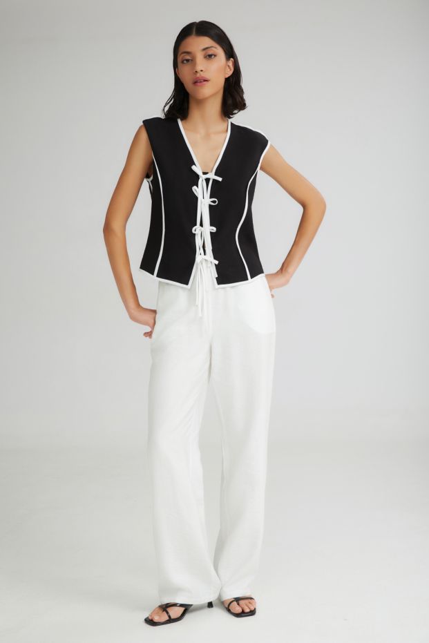 The Sundae Straight Pants White