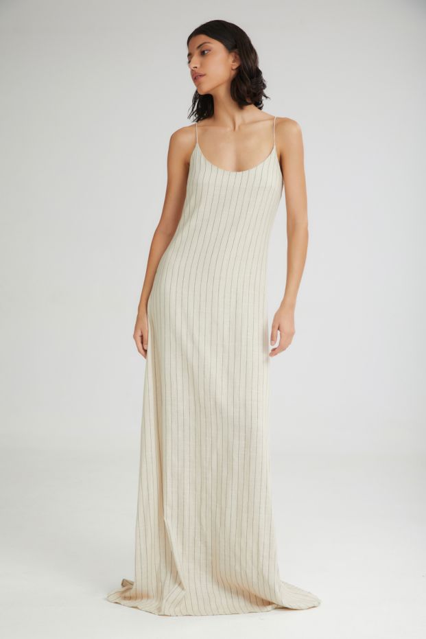 The Toppings Dress Beige