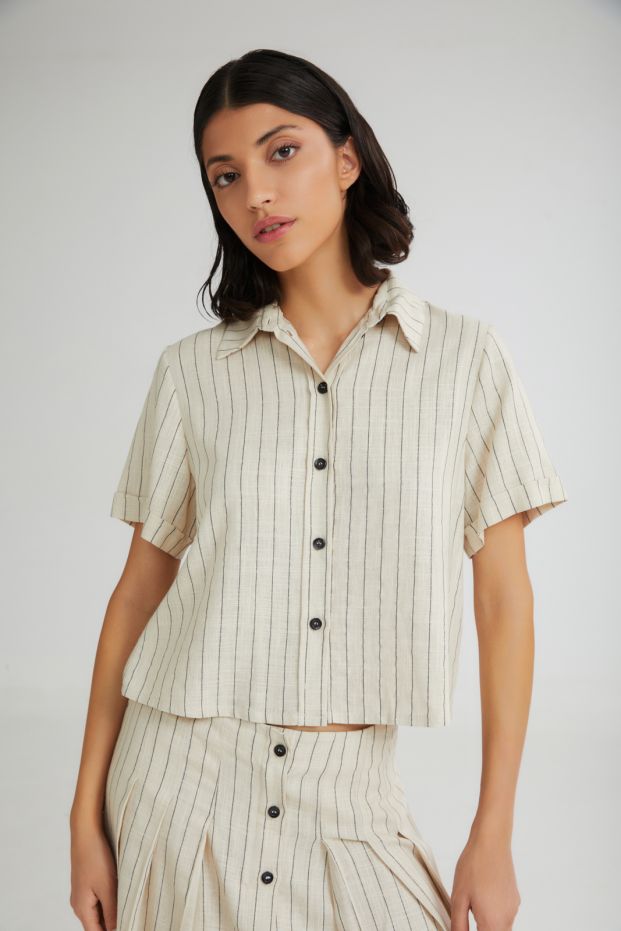 The Toppings Shirt Beige