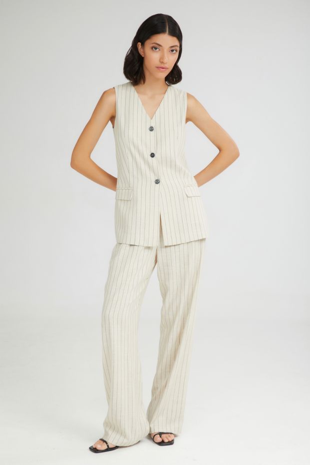 The Toppings Vest Beige