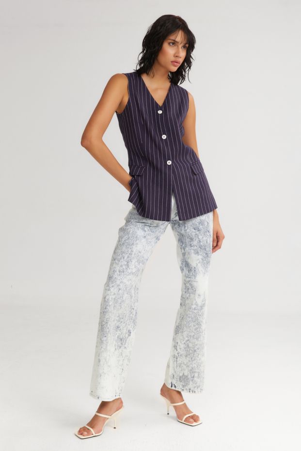 The Toppings Vest Navy