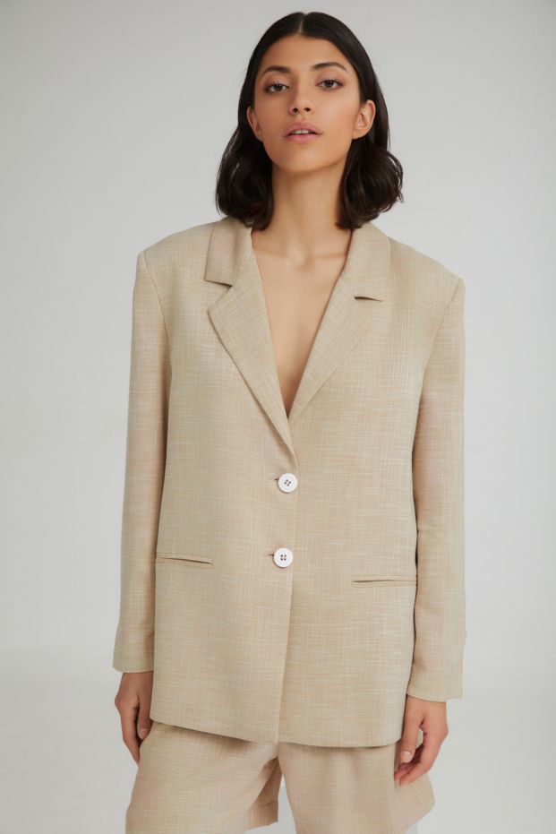 The Waffle Cone Blazer Beige