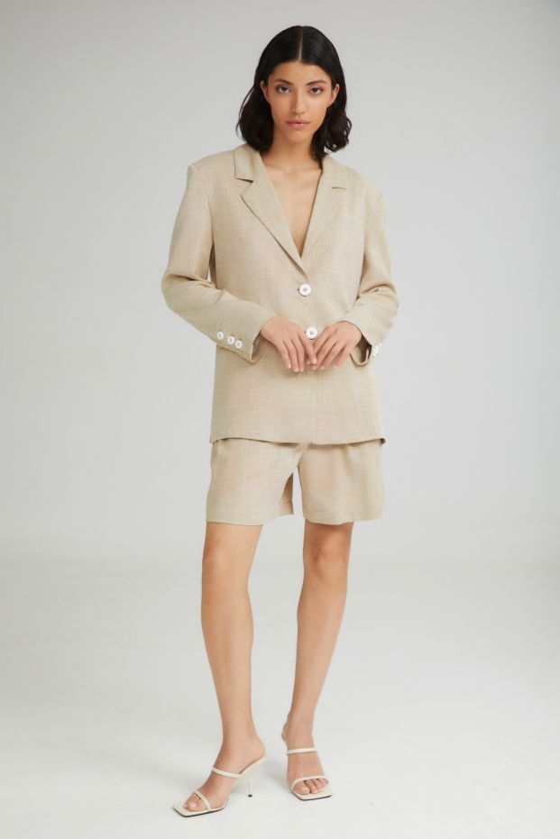 The Waffle Cone Blazer Beige