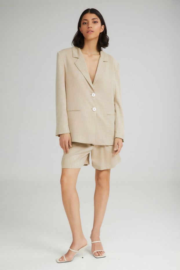 The Waffle Cone Blazer Beige