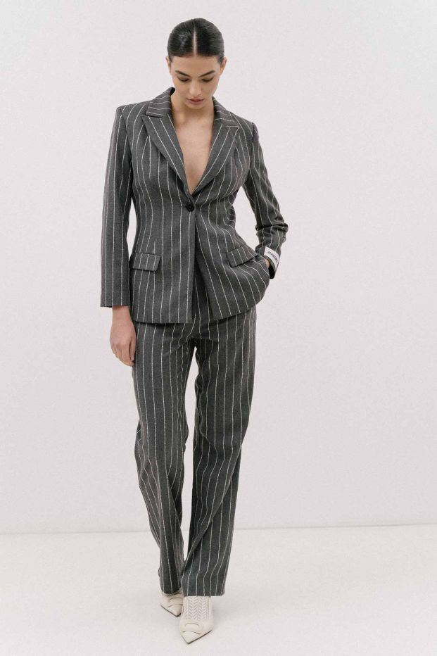 The Salsa Straight Leg Pants Grey