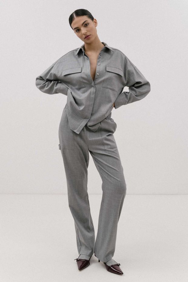 The Scorching Straight Leg Pants Grey